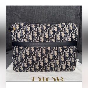 DIOR oblique zippy pouch